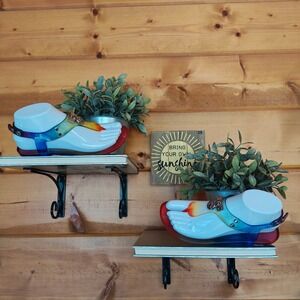 Michael Kors MK Harmony Locket Rainbow Thong Jelly Sandals Shoes Youth Girl Sz 4